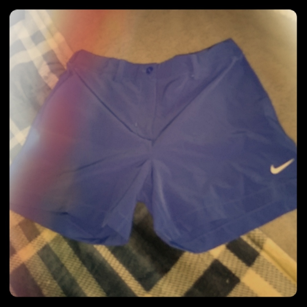 Blue nike golf shorts